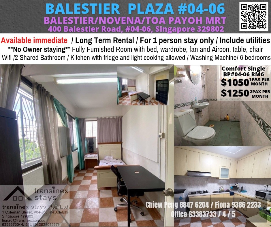 Amenities: wifi, bed, washing machine, ceiling fan and aircon, closet, shared toilet, light cooking allowed, fridge, non smoking, visitors allowed, no owner staying, no pet, no agent fee. - Toa Payoh  - Homates 新加坡