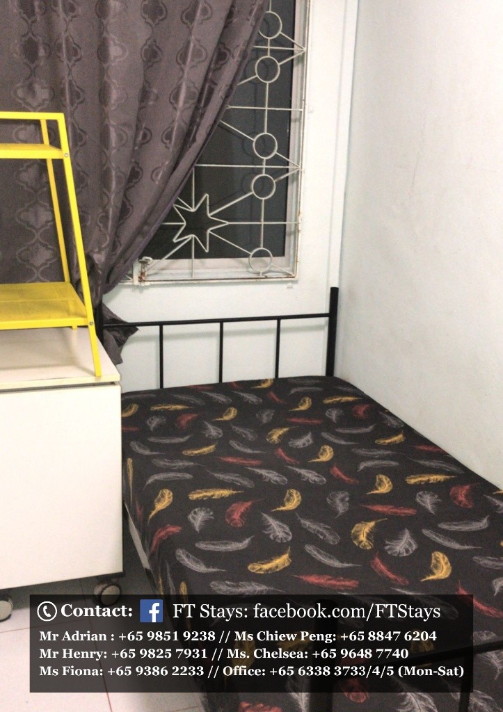 Amenities: wifi, bed, washing machine, ceiling fan and aircon, closet, shared toilet, light cooking allowed, fridge, non smoking, visitors allowed, no owner staying, no pet, no agent fee. - Bugis 白沙浮  - Homates 新加坡