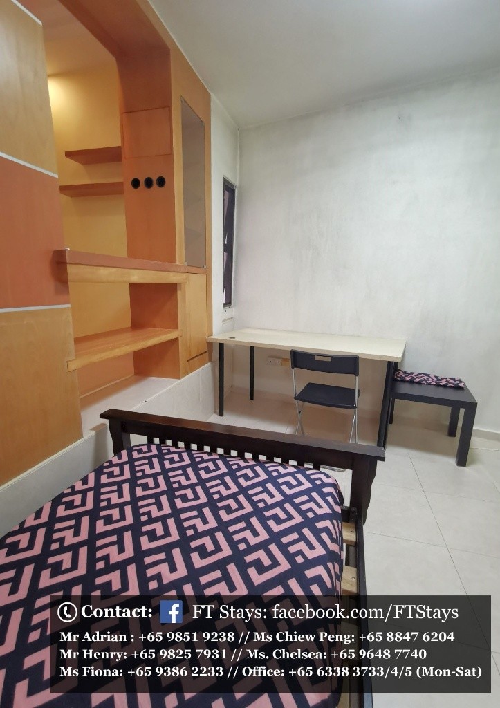 Amenities: wifi, bed, washing machine, ceiling fan and aircon, closet, shared toilet, light cooking allowed, fridge, non smoking, visitors allowed, no owner staying, no pet, no agent fee. - Bukit Tima - Homates 新加坡