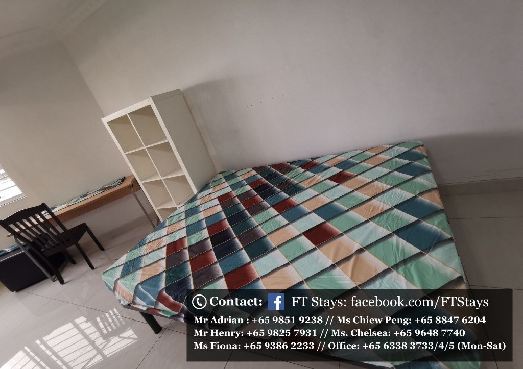 Amenities: wifi, bed, washing machine, ceiling fan and aircon, closet, shared toilet, light cooking allowed, fridge, non smoking, visitors allowed, no owner staying, no pet, no agent fee. - Jurong Eas - Homates Singapore