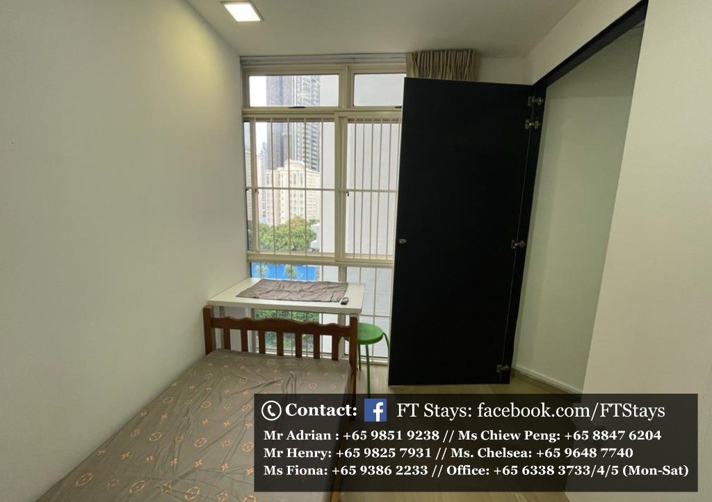 Amenities: wifi, bed, washing machine, ceiling fan and aircon, closet, shared toilet, light cooking allowed, fridge, non smoking, visitors allowed, no owner staying, no pet, no agent fee. - Dhoby Ghau - Homates 新加坡