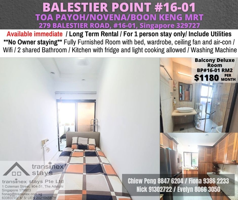 BALESTIIER POINT Common Room/ Novena/ Boon Keng / Farrer Park / WIFI/No owner staying/No Agent Fee / Cooking allowed/Available Immediate - Novena - Bedroom - Homates Singapore
