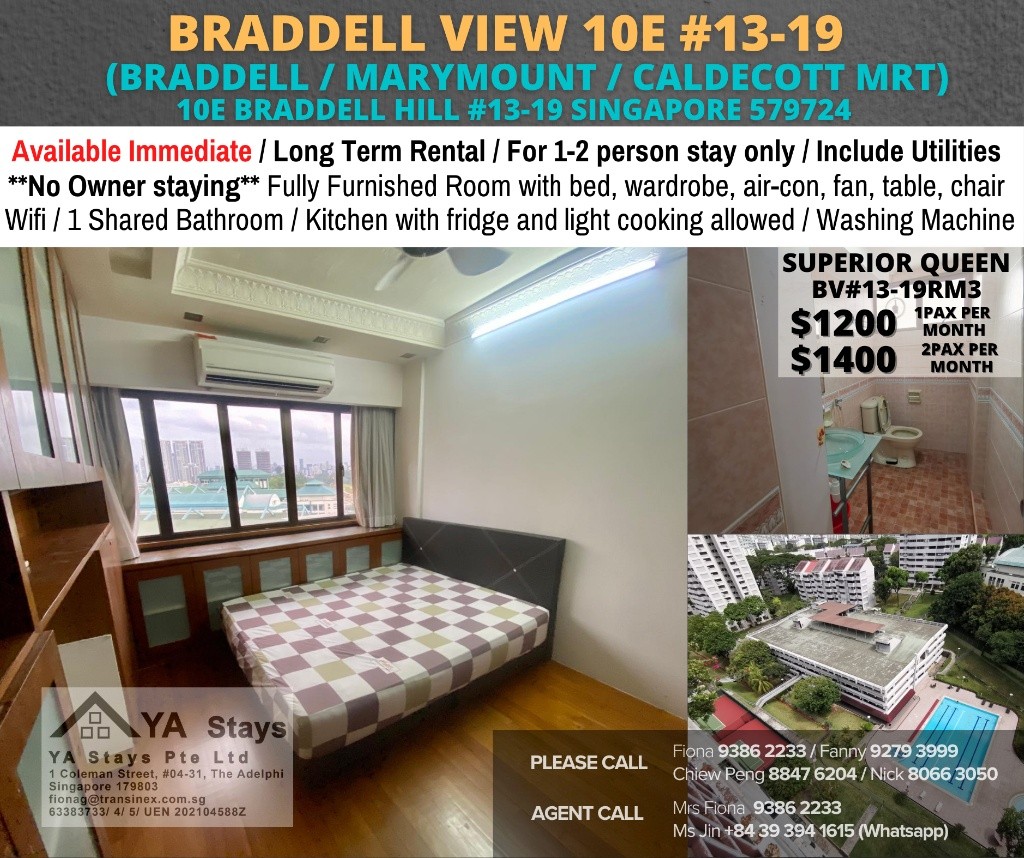 Room For Rent - Near Caldecott MRT - Braddell - Flat - Homates Singapore