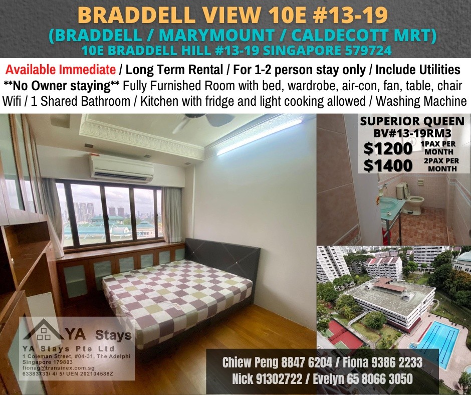 Immediate Available - Common Room/Strictly Single Occupancy/no Owner Staying/No Agent - Braddell - Flat - Homates Singapore