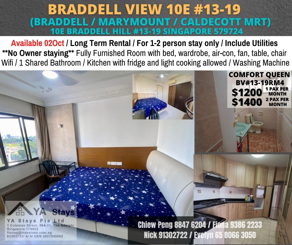 Available 2 Oct- Common Room/Strictly Single Occupancy/no Owner Staying/No Agent - Braddell - Flat - Homates Singapore