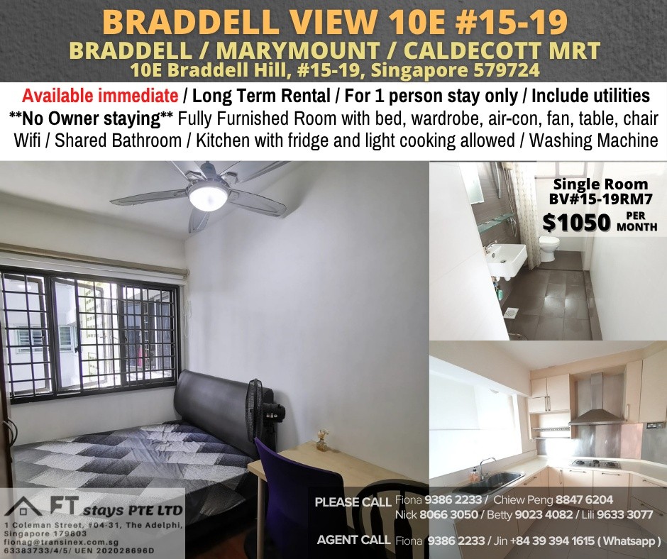 ROOM FOR RENT AT 10E BRADDELL VIEW #15-19 - Toa Payoh - Flat - Homates Singapore