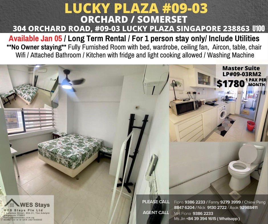 Room for 1Pax / Wifi / No owner staying/ No Agent Fee / Light Cooking allowed/Somerset MRT, Orchard MRT / Available 5 Jan - Orchard - Bedroom - Homates Singapore