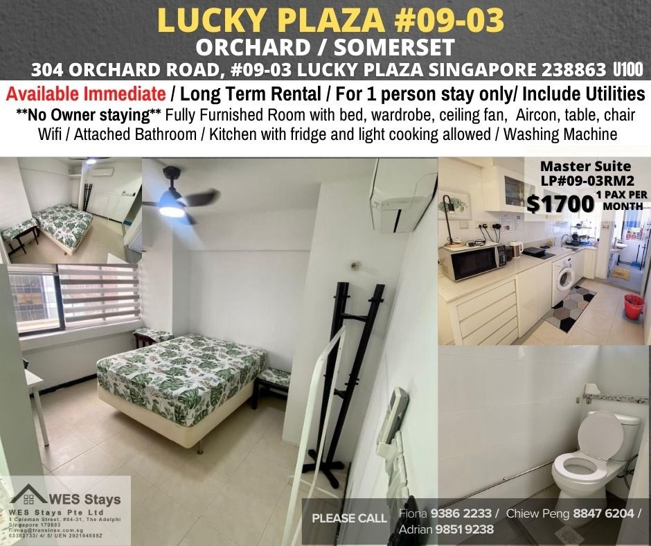 Room for rent / Wifi / No owner staying/ No Agent Fee / Light Cooking allowed/Somerset MRT, Orchard MRT / Available 5 Jan - Orchard 乌节路 - 分租房间 - Homates 新加坡