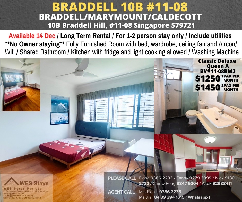 Toa Payoh room for rent/Caldecott, Braddell MRT/Common Room/1-2 pax/Available Dec 14 - Toa Payoh - Flat - Homates Singapore