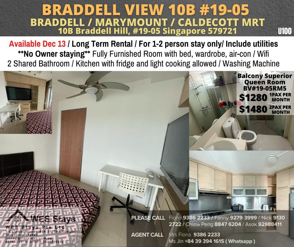 Toa Payoh room for rent/Caldecott, Braddell MRT/Common Room/1-2 pax/Available Dec 14 - Toa Payoh - Flat - Homates Singapore