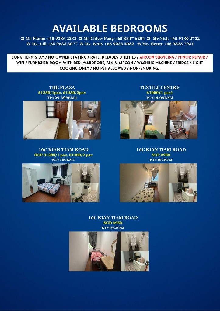 Available﻿ April 21 - Common Room/Include Utilities/Wifi/Aircon/No Agent Fee/Light Cooking Allowed/Washing Machine - Farrer Park 花拉公園 - 分租房間 - Homates 新加坡