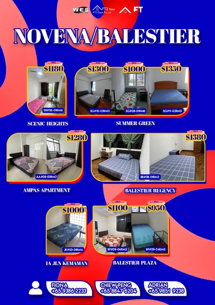 Room for rent / Novena, Toa Payoh / Common room / 1pax stay / Available May 2 - Novena 諾維娜 - 分租房間 - Homates 新加坡