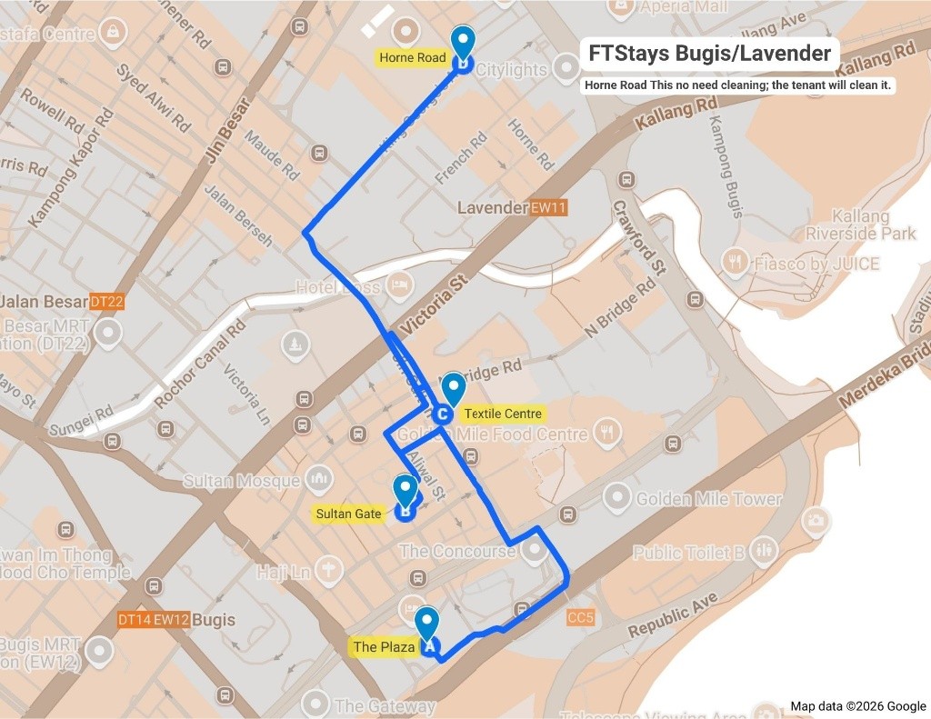 Room for rent / Lavender, Bugis / Common room / 1pax stay / Available immediate - Bugis 白沙浮 - 分租房間 - Homates 新加坡