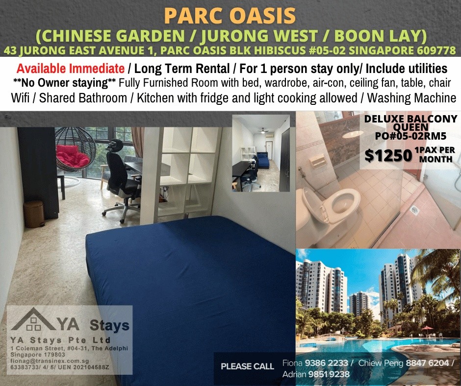 Room for rent / Chinesee Gardern, Jurong West, Boon Lay / Common room / 1pax stay / Available April 29 - Jurong East 裕廊東 - 分租房間 - Homates 新加坡