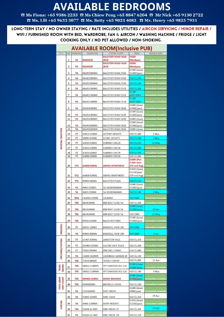 Room for Rent/BRADDELL / MARYMOUNT / CALDECOTT MRT/ For 1 pax/ Available Immediately - Braddell - Flat - Homates Singapore
