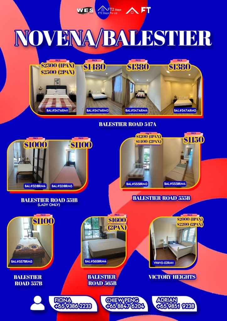 Room for rent / Toa Payoh, Novena / Common room / 1pax stay / Available Immediately  - Novena 諾維娜 - 分租房間 - Homates 新加坡