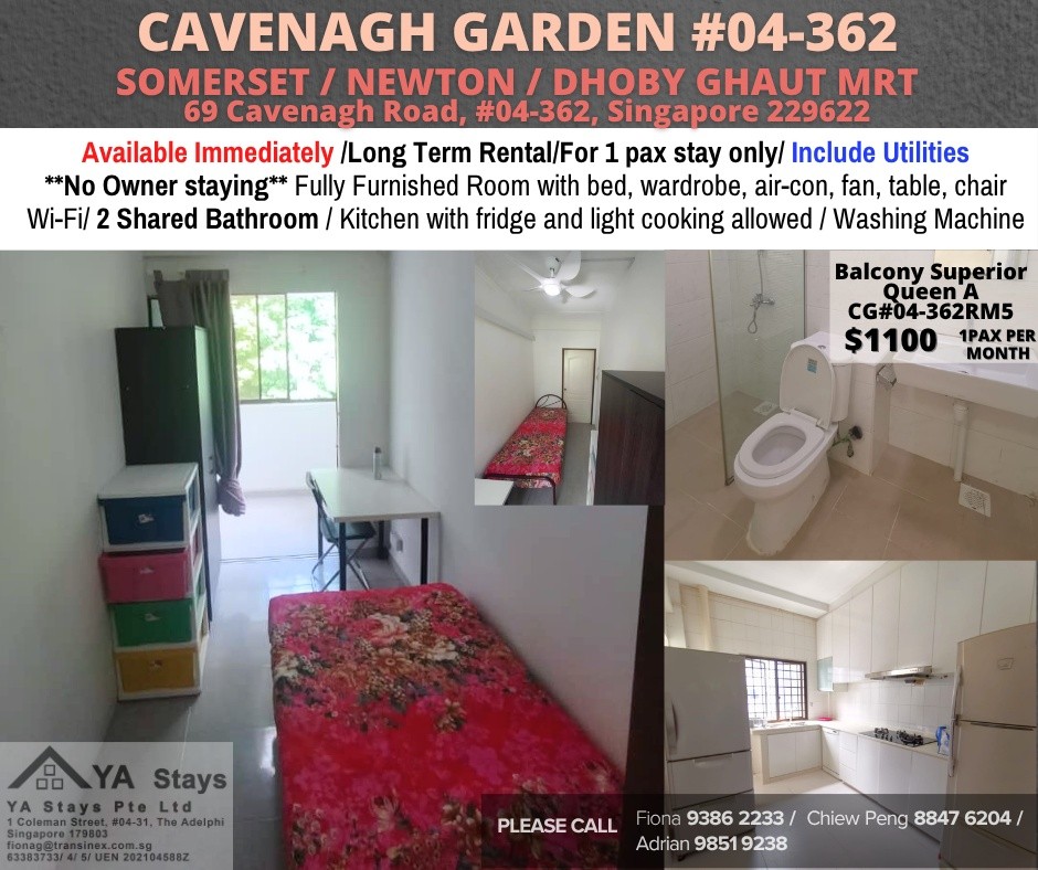 Room for Rent/69 Cavenagh Road, Singapore 229622/ For 1 pax/ Available Immediately - Orchard 乌节路 - 整个住家 - Homates 新加坡