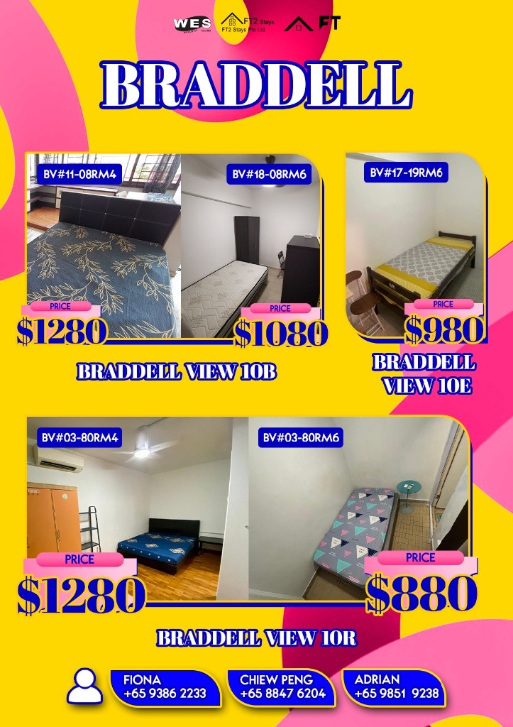 Room for Rent/10B Braddell Hill, Singapore 579721/ For 1 pax/ Available Immediately - Ang Mo Kio 宏茂桥 - 整个住家 - Homates 新加坡