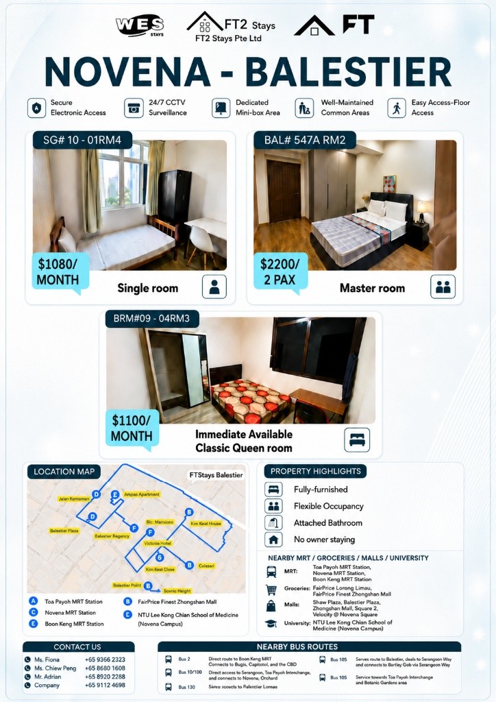 Room for rent / 4 Jln Ampas - Toa Payoh 大巴窑 - 整个住家 - Homates 新加坡