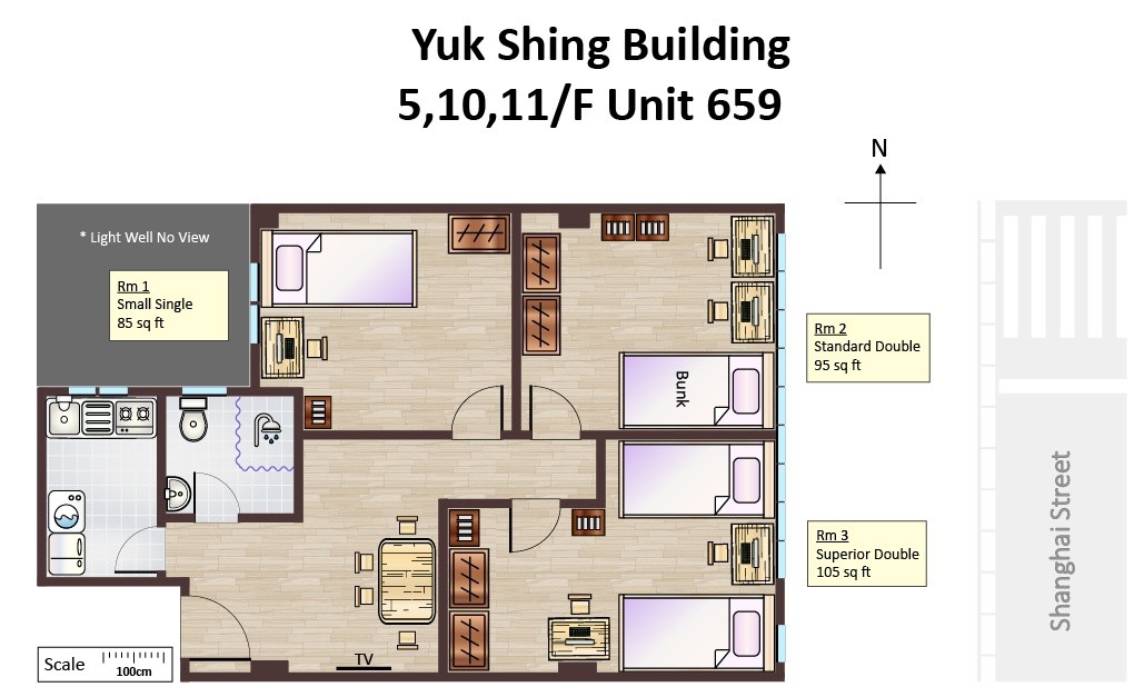 Budget Double Room (Girls only) All Furnished in Mongkok - 旺角/油麻地 - 床位 (合租／分租) - Homates 香港