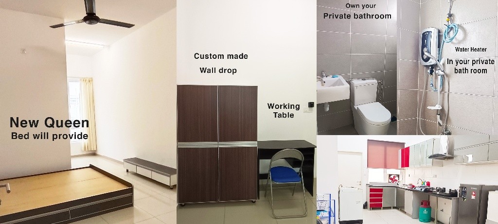 Medium room with private bathroom for rent Sendayan, Seremban -  - 房間 (合租／分租) - Homates 馬來西亞