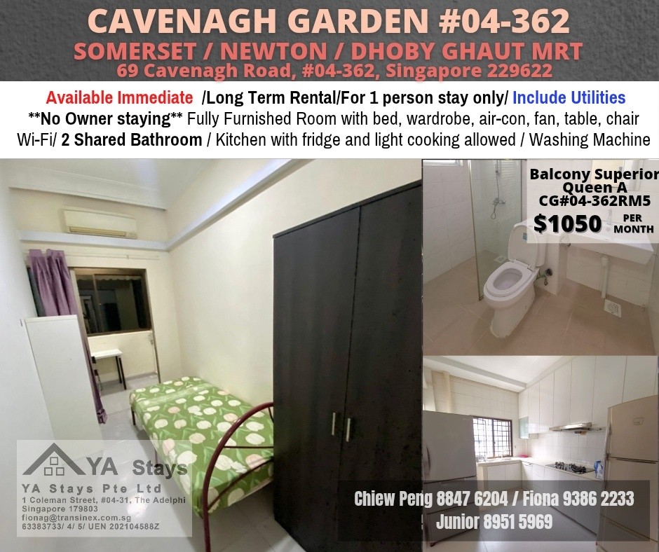 CAVENAGH GARDEN - $1050 - Somerset - Flat - Homates Singapore