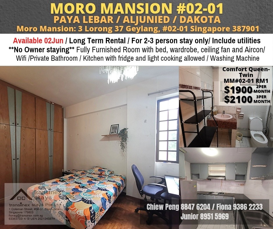 MORO MANSION - $1900 - Geylang 芽笼 - 整个住家 - Homates 新加坡