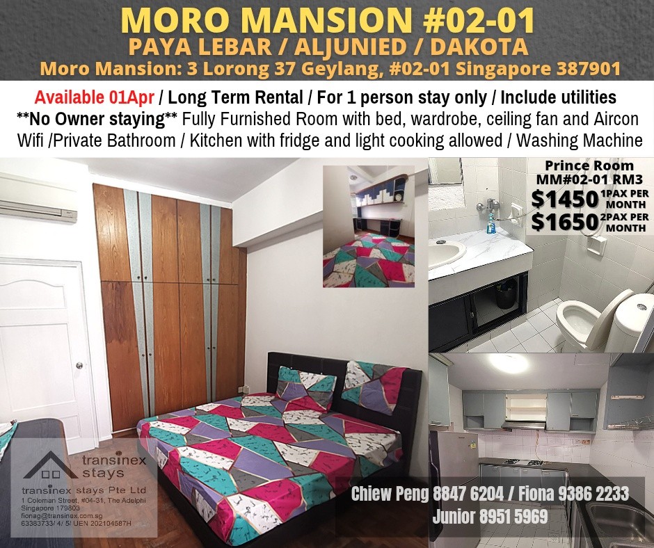 MORO MANSION - $1480 - Geylang 芽笼 - 整个住家 - Homates 新加坡