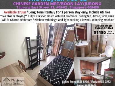 THE MAYFAIR - $1180 - 7 Jurong East Street 32, #09-02, Singapore 609480