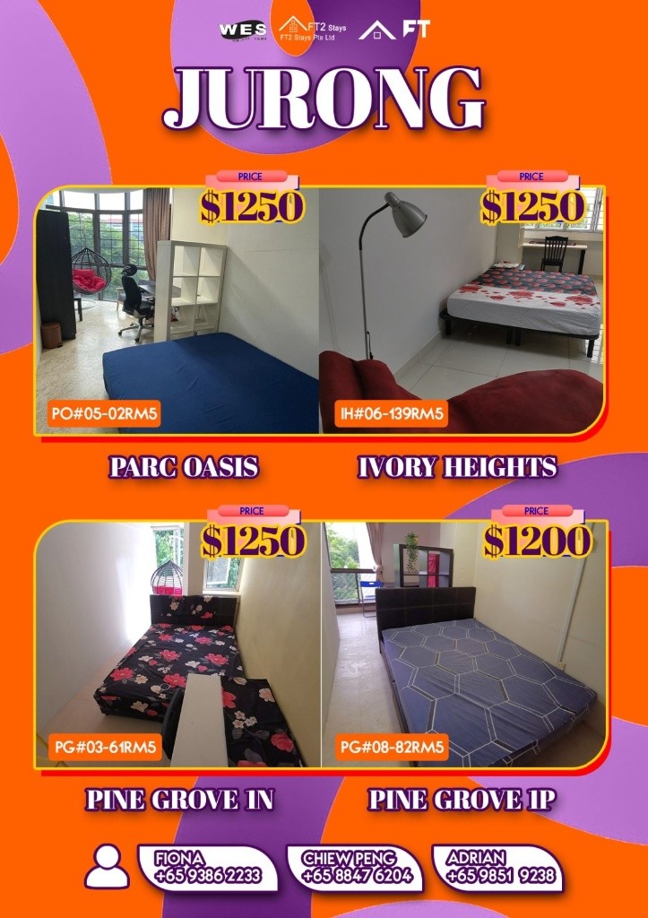 Room for Rent/1N Pine Grove, #03-61, Singapore 591301/ For 1-2 pax/ Available Immediately - Bukit Timah 武吉知馬 - 整个住家 - Homates 新加坡