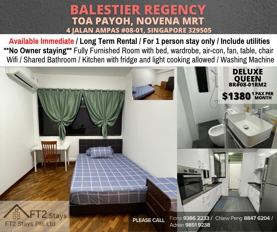 Available﻿ Immediate- Common Room/Include Utilities/Wifi/Aircon/No Agent Fee/Light Cooking Allowed/Washing Machine - Toa Payoh 大巴窑 - 分租房间 - Homates 新加坡
